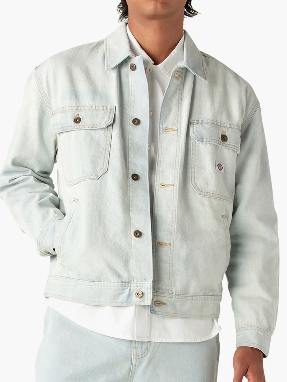 Dickies Madison Denim Jacket - Men's Casual light blue Jacket L